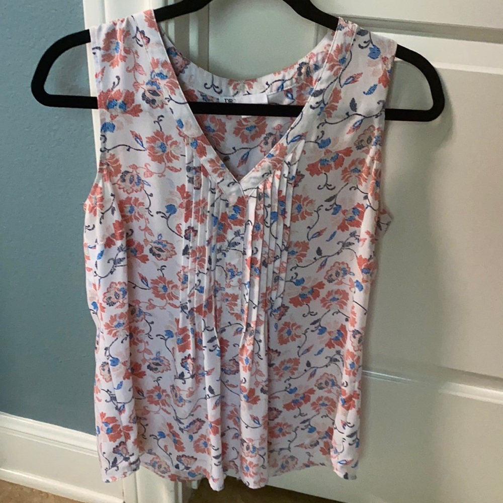 DR2 Floral Sleeveless Top Sz S